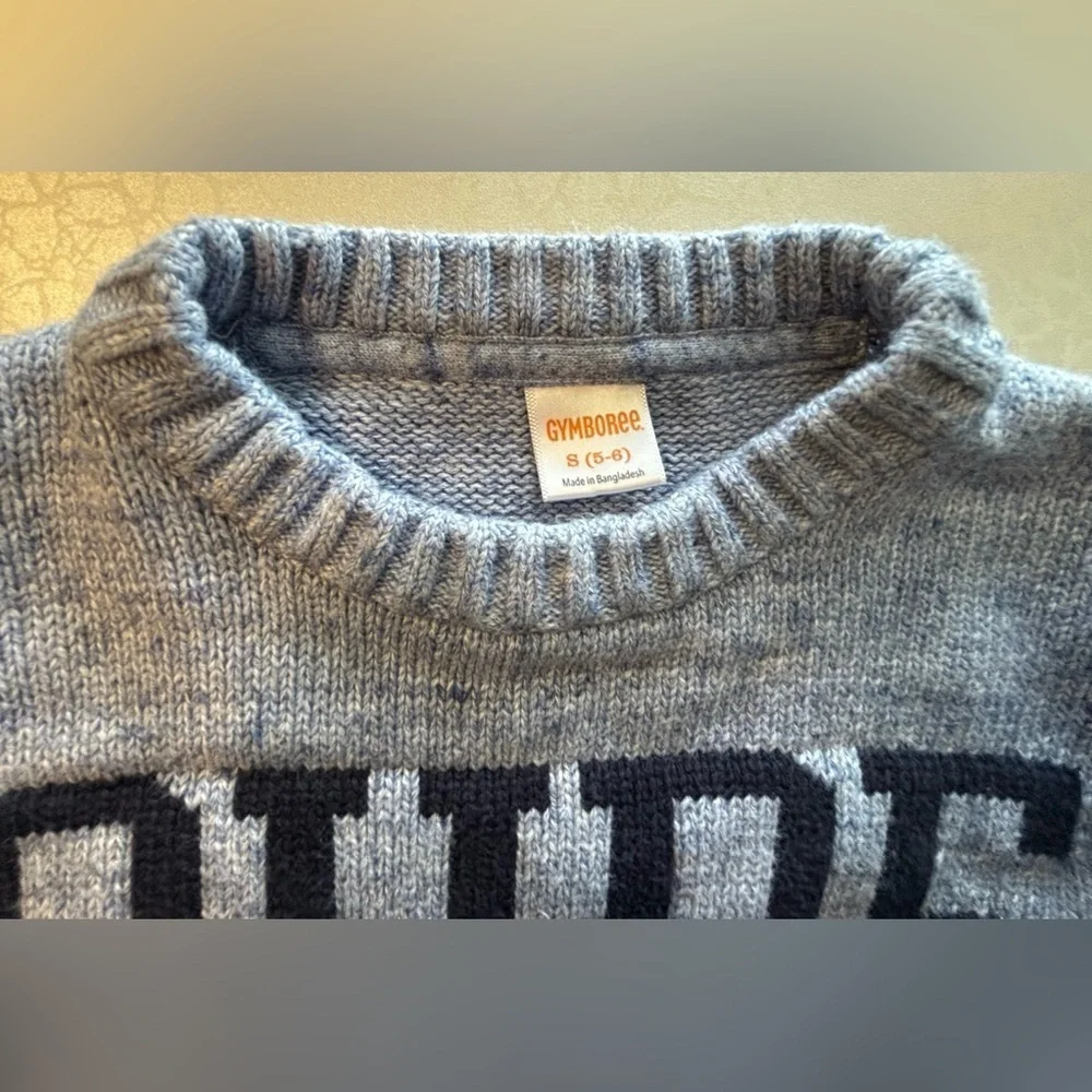 GYMBOREE | boys knit pull over sweater. Size: S (5-6)